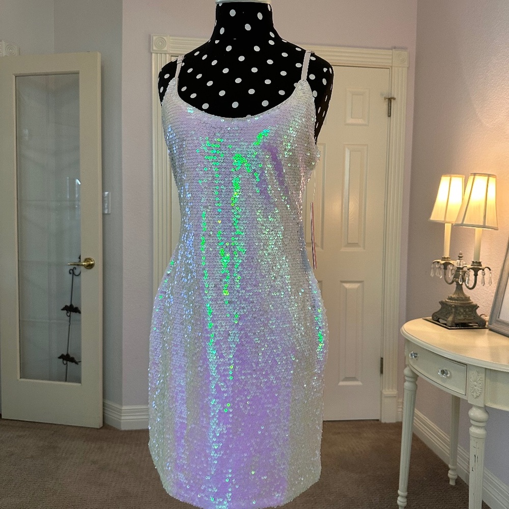 Barbie x Aqua Sequined Mini Dress